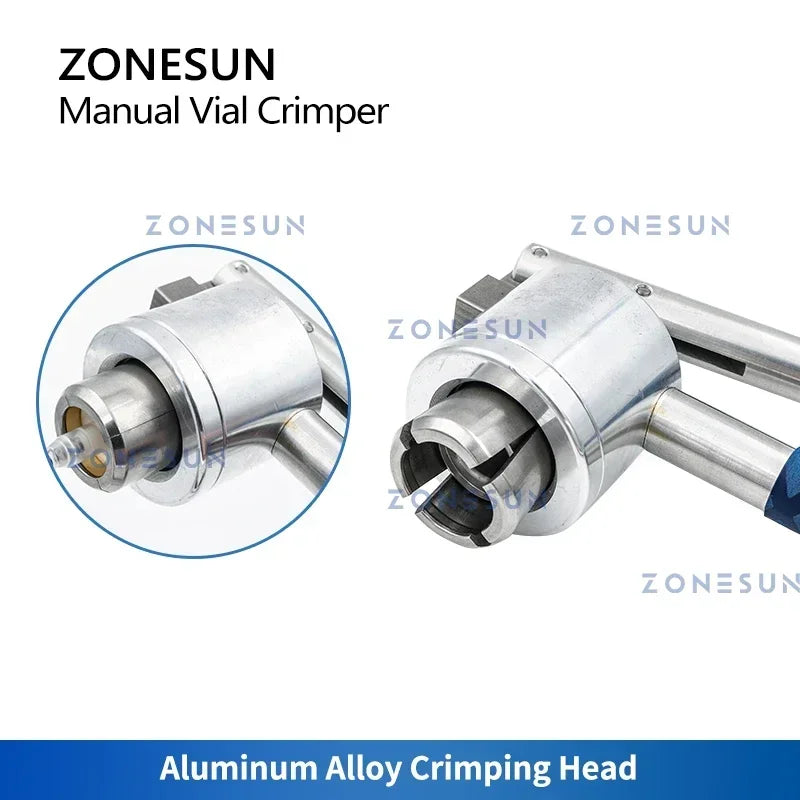 ZONESUN Perfume Bottle Manual Crimper ZS-PBC1 Vial Sealer 13/15/18/20mm Capping Stainless Steel Spray Handheld