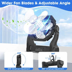 Camping Fan Portable with LED Light 20000mAh Rechargeable Battery Powe