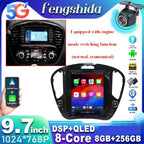 For Nissan Juke 2011-2019 tereo Head Unit  9.7'' Wireless Carplay Android 15 Auto Radio Seat Cover Multimedia Player Navigation
