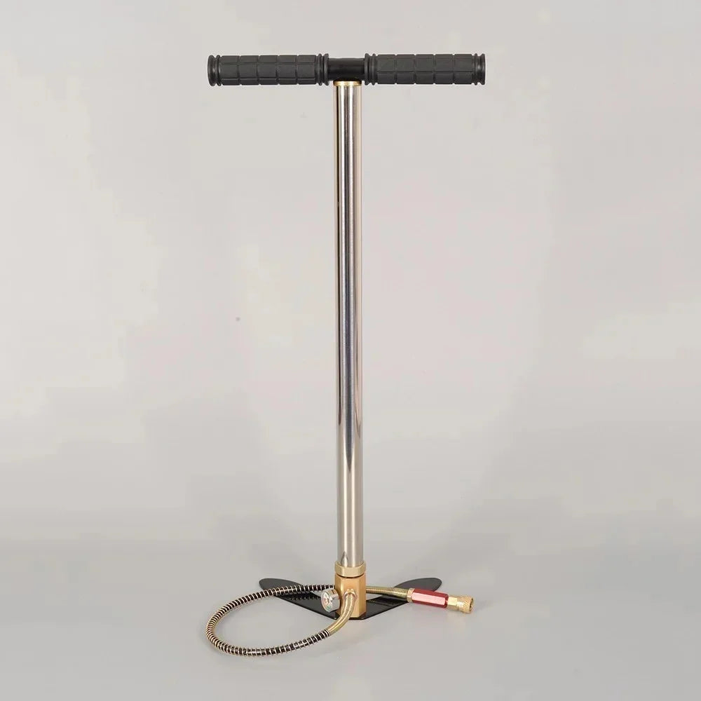 300bar 30mpa 4500psi 3 Stage Air  Hand Pump Air Pump Stirrup Charging Gas Filter Gauge Valve Hose For Inflatable Kayak Tire