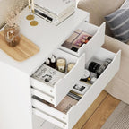 HOSTACK Modern 6 Drawer Dresser for Bedroom, Tall Chest of Drawers with Storage, Large Wood Storage Chest Organizer