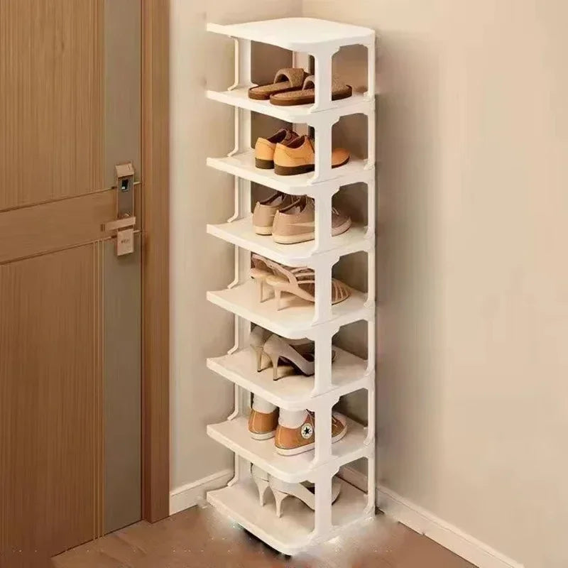 Shoes Organizer Shoe Racks Space-saving Wall Corner Stackable Narrow Shoes Storage Rack Storage Cabinet Shoe Shelves Furniture