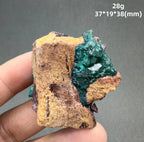 Natural Congo green Dioptase Mineral specimen + healing quartz crystals and stones rock gemstone