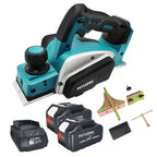 PATUOPRO Cordless Rechargeable Electric Planer Handheld Home DIY Furniture Woodworking Cutting Power Tool For Makita 18V Battery
