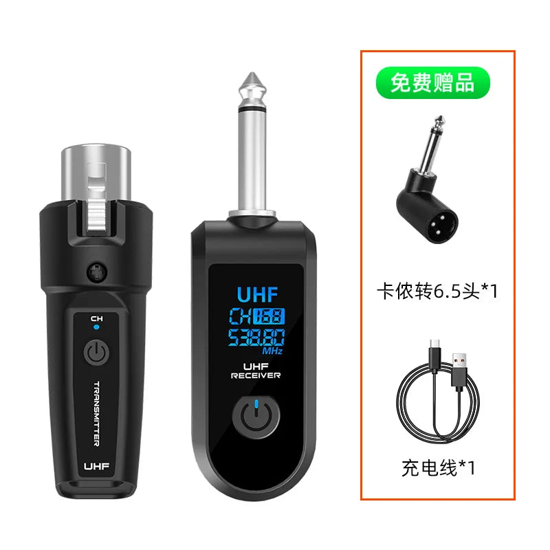 Good Wireless microphone system UHF wireless XLR transmitter and receiver for dynamic microphones, audio mixer PA systems guitar