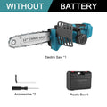 12 Inch Cordless Brushless Electric Chainsaw 18000RPM  Rechargeable Garden Wood Cutting Logging Saw For Makita 18V Battery Pin