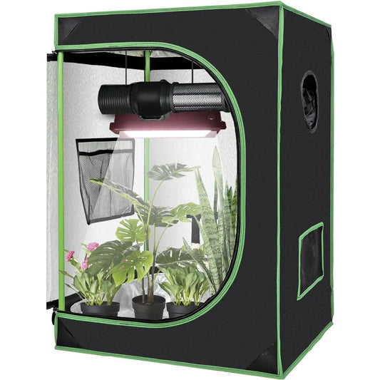 48"x24"x60" Grow Tent Hydroponic Window Floor Tray for Indoor Plant Growing 2x4