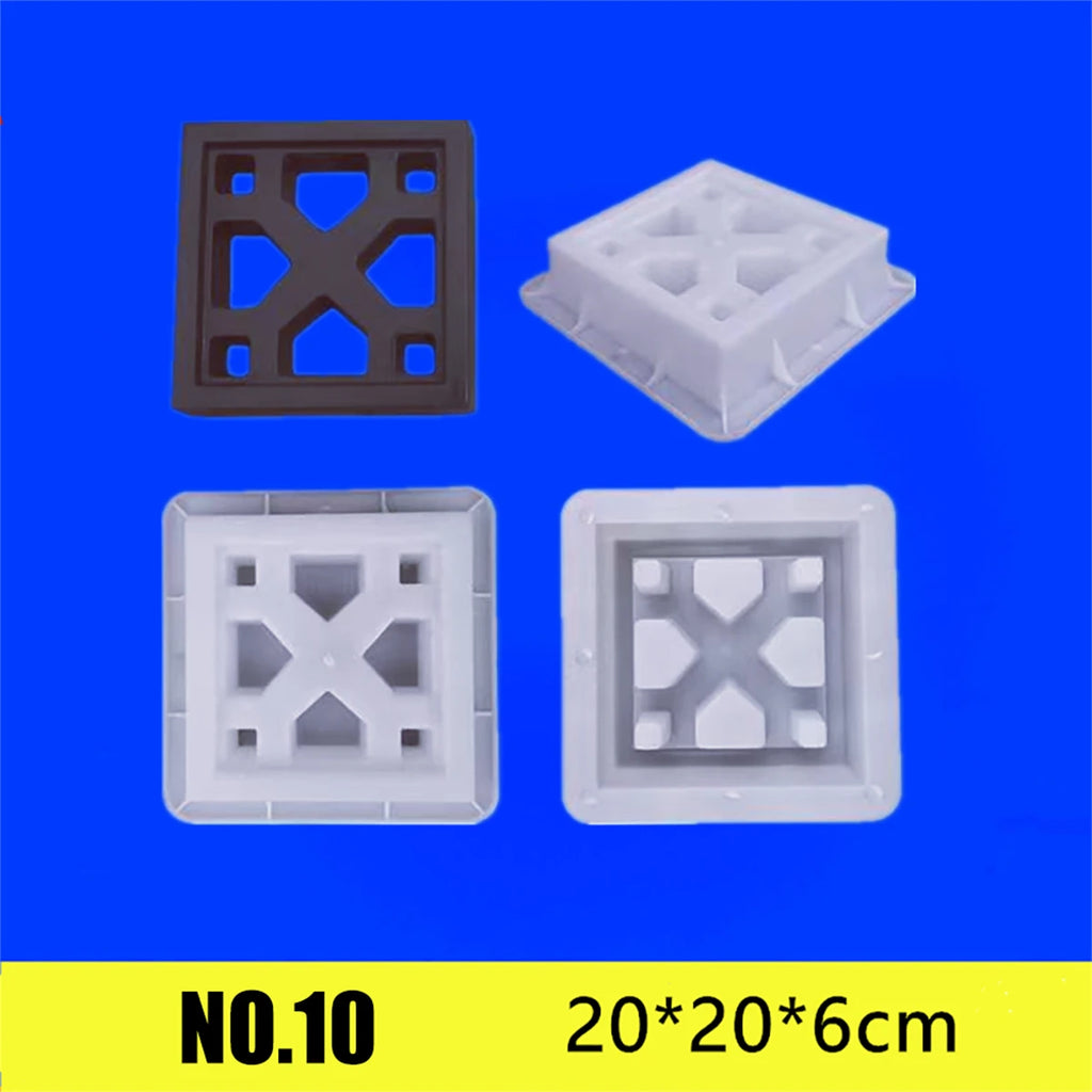 Cement Brick Mold Plastic Decorative Wall Window Mould Antique Garden Building Ornament Concrete Hollow Cement Brick Molding 1Pc