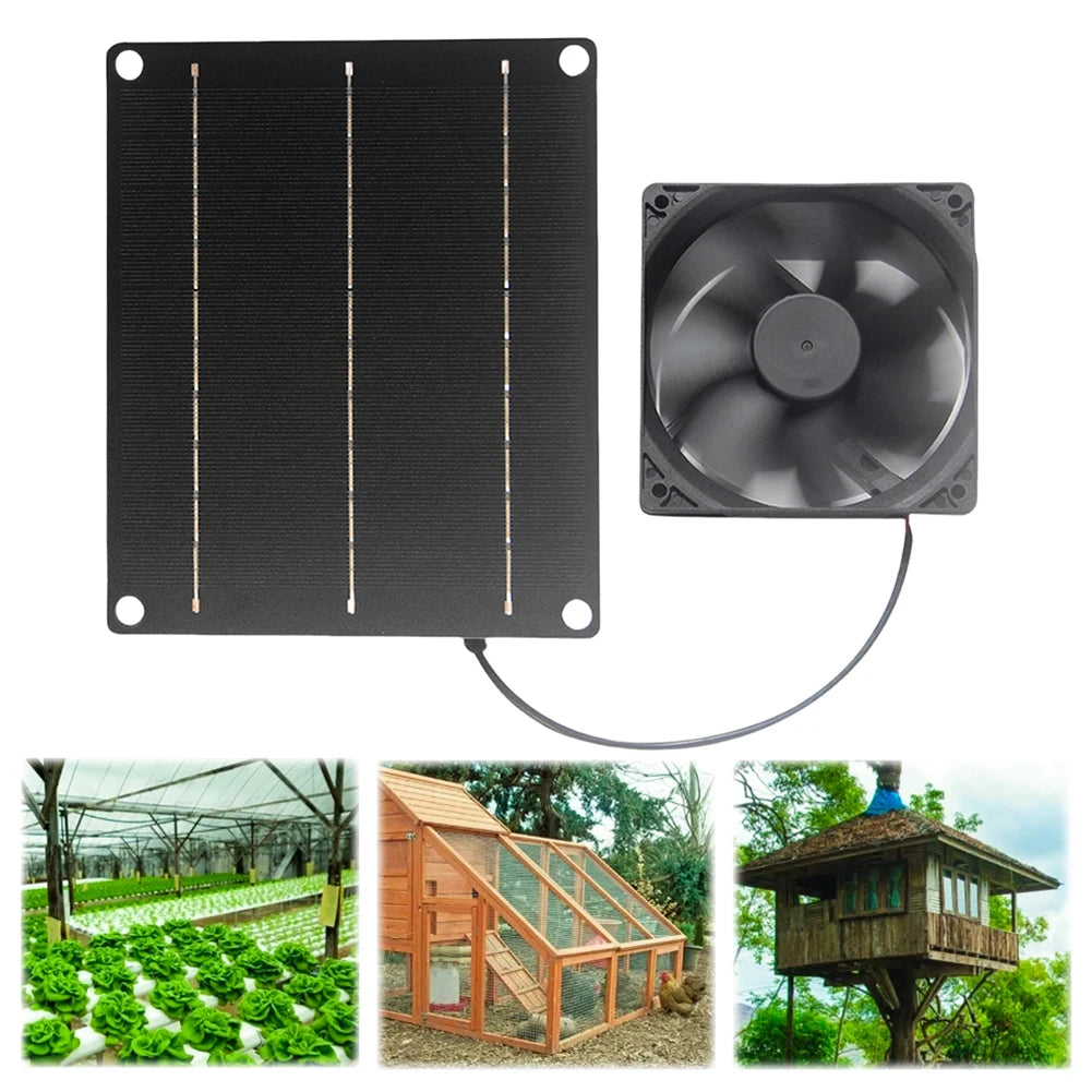 6V 6W Solar Exhaust Fan Waterproof Mini Ventilator Solar Attic Fan Roo