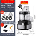 Commercial Electric Vegetable Cutter - Multi-function Dicing/Slicing/Grinding Machine for Restaurant Kitchen