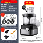 Commercial Electric Vegetable Cutter - Multi-function Dicing/Slicing/Grinding Machine for Restaurant Kitchen