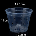 5 Pcs Transparent Orchid Pot Root Control Plastic Orchid Pots With Holes Breathable Plant Growth Container Garden Supplies