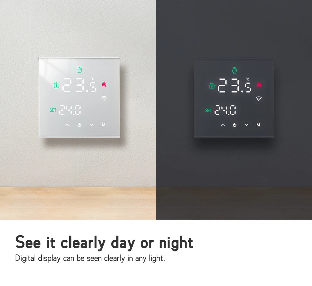 Tuya Thermostat WiFi Gas Boiler Warm Floor Heating Temperature Controller Smart Thermoregulator Work With Alice Alexa GoogleHome
