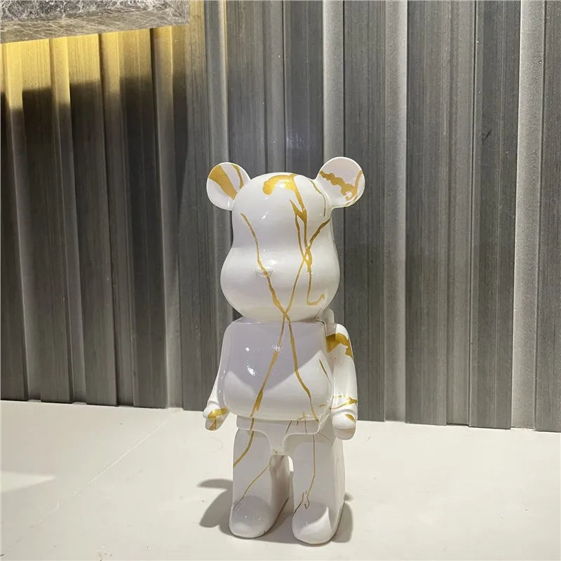 28-35CM Bear Figurines Home DecorationAccessories Modern Stvle Desk DecorationNordic Home Decor Living Room DecorationStatue