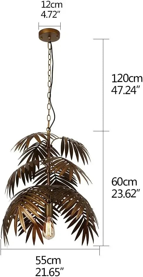 Modern Boho coconut tree leaf chandelier E27 Loft creative hanging lamp for living room bedroom restaurant apartment lobby hotel