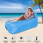 Portable Inflatable Air Sofa Bed - Compact Lounge sofa for Camping, Beach,party Lightweight Water-Resistant Outdoor Furniture