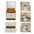 Modern Vanity Desk Vanity Desk With Makeup Stool Makeup Vanity Table  For Homes, Apartments, Dormitories 40*48*80cm