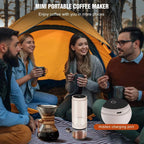 1500mAh Electric Coffee Grinder Externally Adjustable Type-C Charging Coffee Burr Grinder Bean Grinding Machine Coffee Maker