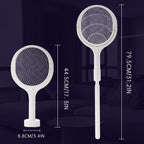 3500V 5in1 Mosquito Killer Lamp Multicunctional Angle Adjustable Bug Zapper Electric USB Rechargeable Mosquito Fly Bat Swatter