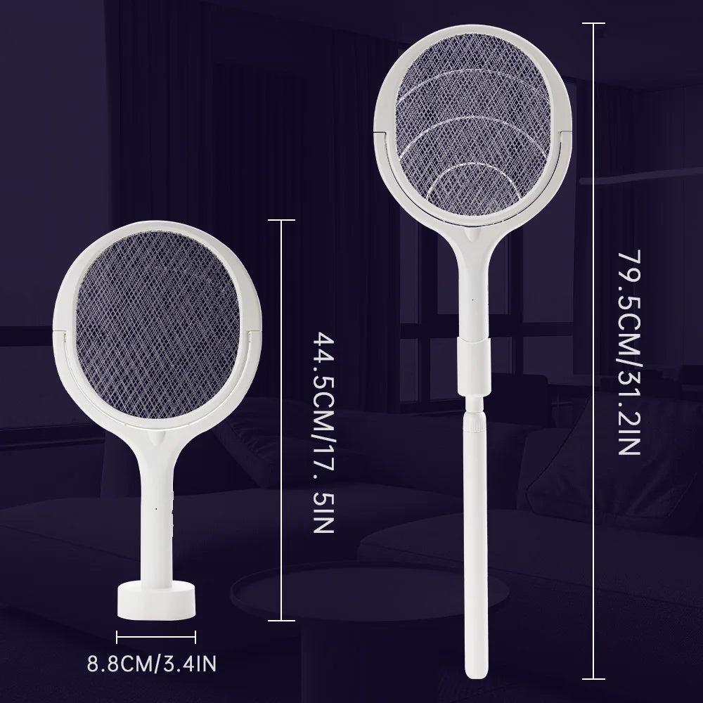 3500V 5in1 Mosquito Killer Lamp Multicunctional Angle Adjustable Bug Zapper Electric USB Rechargeable Mosquito Fly Bat Swatter