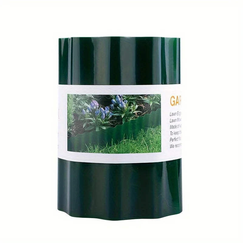 1Pc Imitation Stone Garden Guardrail PP Plastic Ground Fence Combined with Pastoral Gardening Lawn Fence Landscapes Decoration