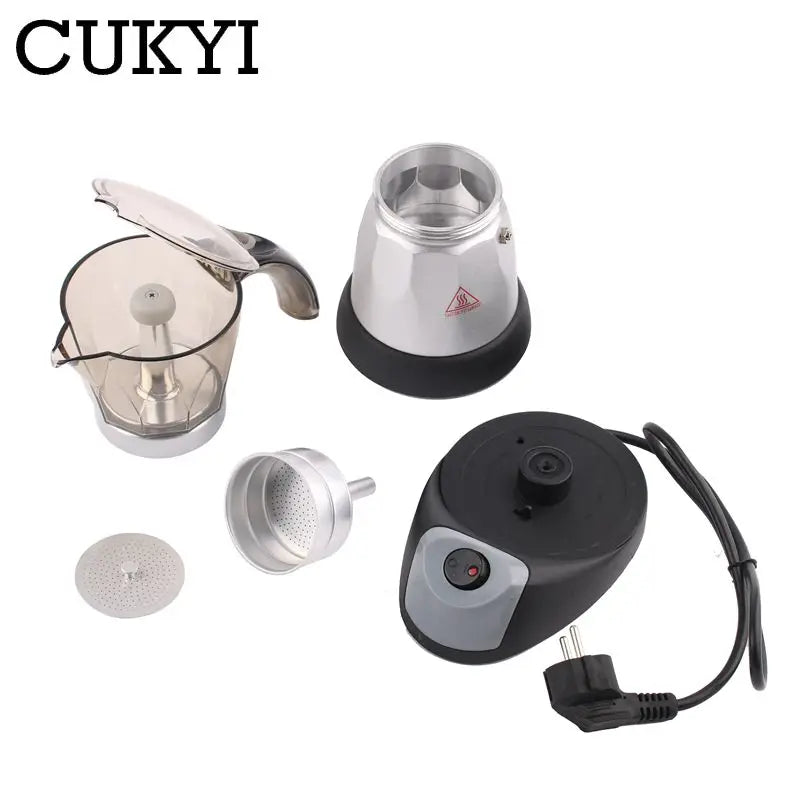 220-240V Coffee Percolators Italian Mocha Coffee Maker 150ml/300ml Stovetop Tool Filter Percolator Cafetiere EU