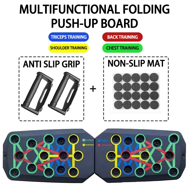 Portable Push-Up Board Set - Multifunctional Fitness Equipment for Full Body Training | AlluCanFind