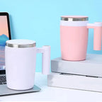 380ML Self Stirring Mug Coffee Cup Rechargeable Automatic Magnetic Stirring Coffee Mug Auto Self Mixing Stainless Steel Cup