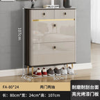 White Drawers Shelf Shoe Rack 3 Layers Narrow Save Space Shoe Cabinet Vertical Entrance Hall Meuble A Chaussures Home Furnitures