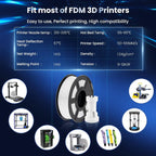 SUNLU PLA 3D Printer Filament 1.75mm - 10 Rolls x 1KG | Neatly Wound