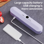 Electric Vacuum Sealer Food Preservation Plastic Bags Sealer Packaging Machine Wireless Sealing Machine Kitchen Household Tool