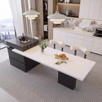 Kitchen Island Cart with Extendable Dining Table for 4-6 Person Rolling Kitchen Island with Slate Top Storage Kitchen Island Bar