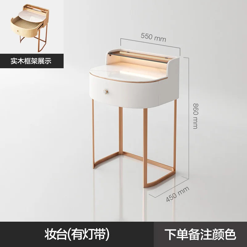 dressing table set with mirror vanity headdresses Mini dressing table Cabinet storage makeup drawers Suspended vanity headband