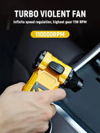 110,000RPM Air Blower Turbo Jet Fan 52M/S Electric Power Display Handheld Mini Dust Cleaner High Speed Duster Gun Cleaning Tool