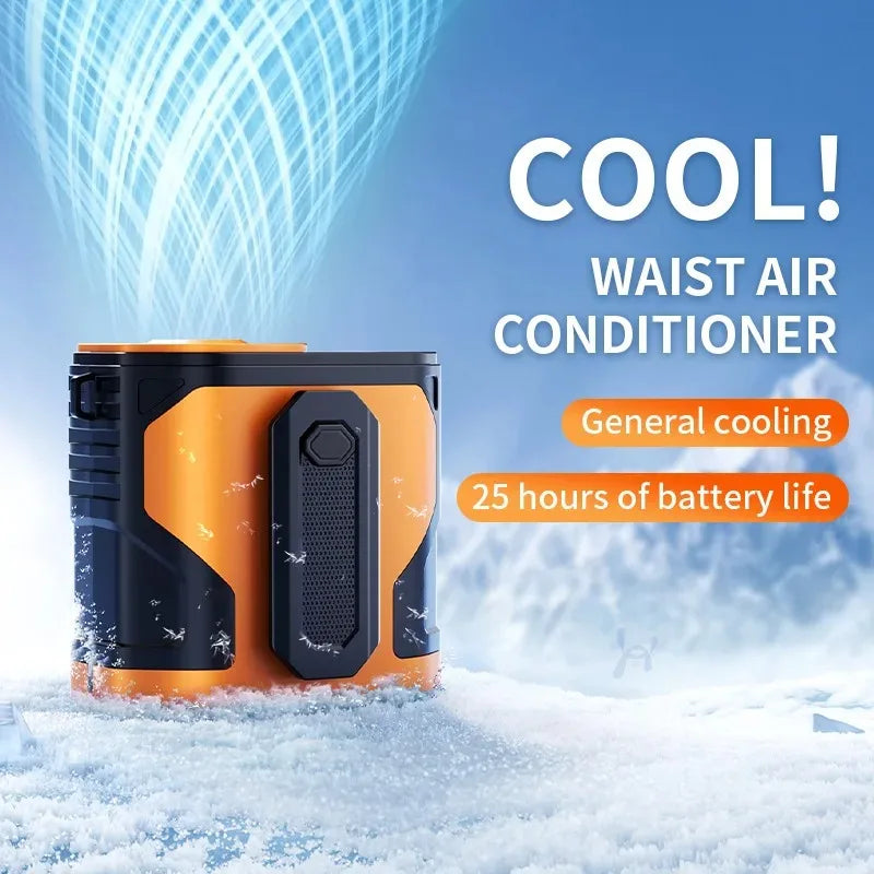 F83 Portable neck clamp fan, high speed waist fan, 100 speed, USB ultr