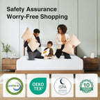 Comfort Memory Foam Mattress, 10 Inch Mattress with High-Density Support Foam for Pressure Relief & Contour Support Mattresses