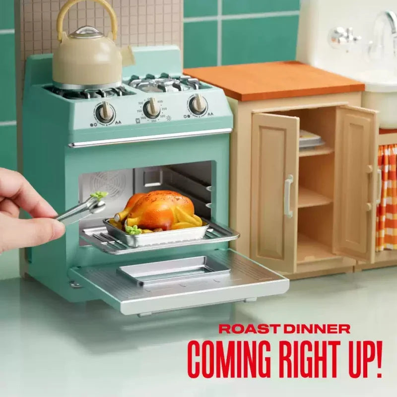 in Stock Mini Brands Magic Cook Kitchen Set Surprise Toy Mini Appliances Really Works Washing Machine Oven Stove Toy Children