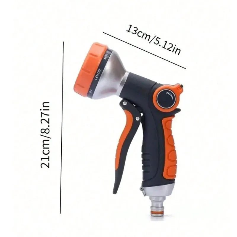 Black Blue Flexible Magic Hose 10 In 1 High-Pressure Water Gun, Suitable For Car Washing And Gardening Watering Tools 25FT-100FT