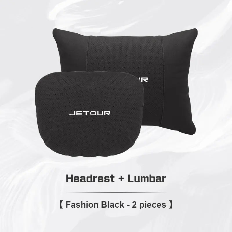 For CHERY JETOUR t2 t3 X70 X70S X70M X90 PLUS X95 Car Headrest Lumbar Support Seat Neck Pillow Breathable Suede Pillow Accessory