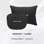 For CHERY JETOUR t2 t3 X70 X70S X70M X90 PLUS X95 Car Headrest Lumbar Support Seat Neck Pillow Breathable Suede Pillow Accessory
