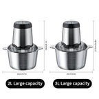 Aoresac Electric Food processor/Food Chopper/Meat Grinder Electric with 2 Sets Stainless Steel Blades/300W/2 Speed