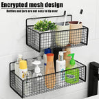 Living Room Bedroom Kitchen Storage Rack Bathroom Wall-Mounted Storage Rack (No Drilling Required)