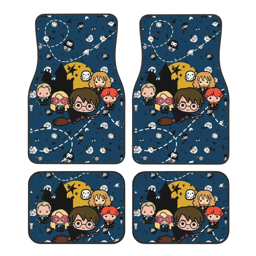 Harrys Potters Automotive Floor Mats for Cars Universal Fit Full Set Car Floor Mats Non-Slip for SUV Truck