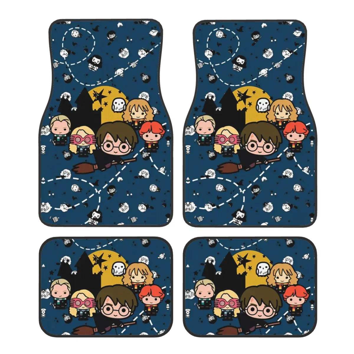 Harrys Potters Automotive Floor Mats for Cars Universal Fit Full Set Car Floor Mats Non-Slip for SUV Truck
