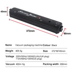 Electric Vacuum Sealers Food Sealer Machine Foods Fresh Storage Vacuum Sealer Machine Plastic Bags Sealer For Storage Food