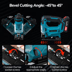 26mm Electric Jig Saw Portable Cordless Curved Saw Multi-Function Wood Cutting Woodworking Machines For Makita 18V Battery Pin
