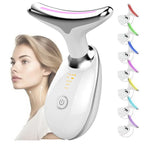 3 Colors/7 Colors Face Neck Massager Facial Lift Three Light Modes Electric Skin Tightening Device LED Beauty Instrument