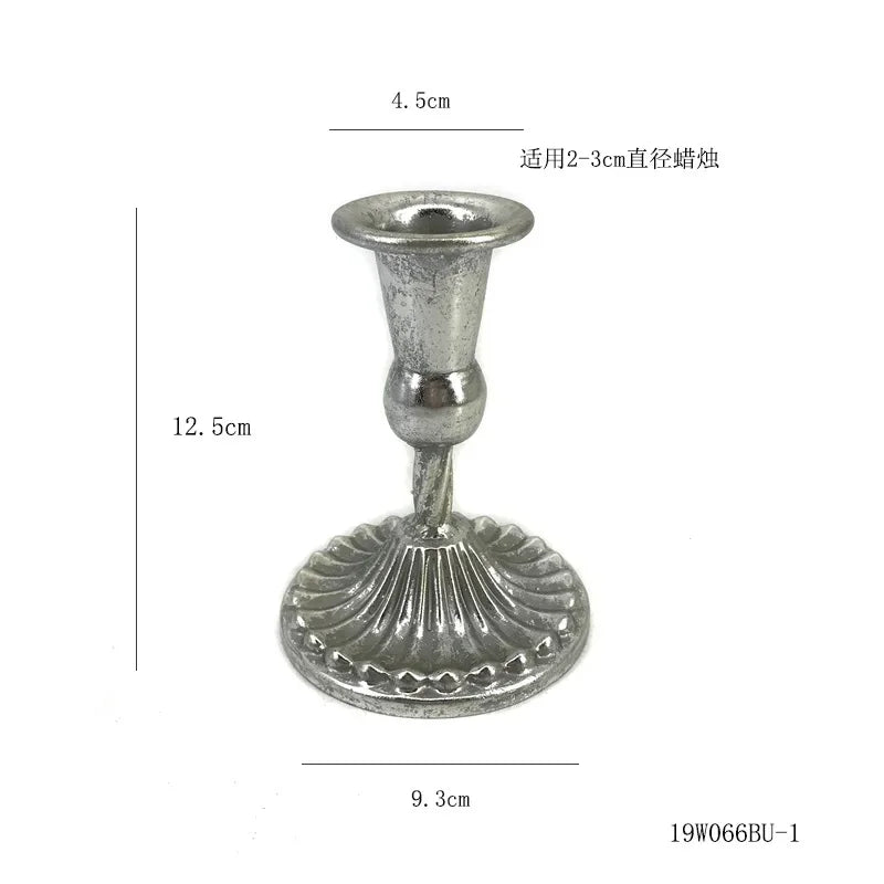 Single Headed Metal Candlestick Romantic Wedding Decorations Iron Art Candle Holders Living Room Candlelight Dinner Decoration