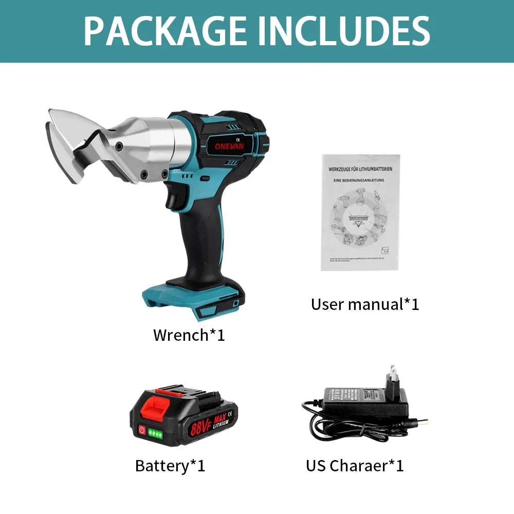 588N.m Electric Scissors Efficient Rechargeable Metal Plate Iron Multifunction Power Cutting Tool For Makita 18V Battery Pin