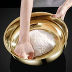 Multi-Purpose Mixing Bowl with Lid, Kitchen Tools & Accessories, Durable Kitchen Items for Hot Pot, Fruit Vegetable Cleaning